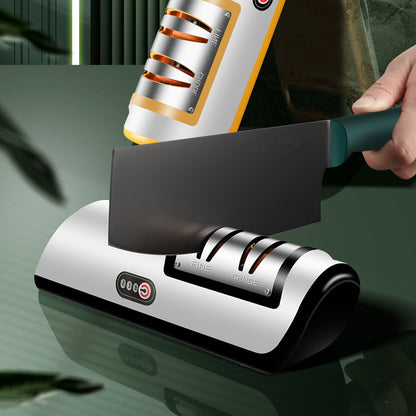 USB Rechargeable Electric Knife Sharpener Kitchen Tool